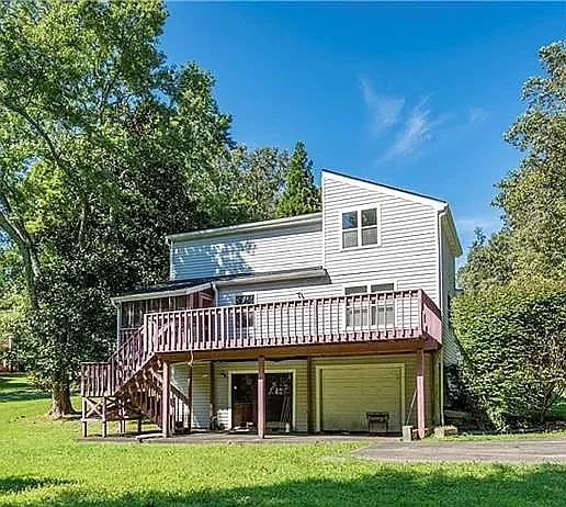 MAIN FLOOR: great room, kitchen, dining area, laundry room, primary bedroom and bathroom #1

UPSTAIRS: 2 bedrooms, bathroom#2

DOWNSTAIRS: bonus room, bathroom #3; boat garage