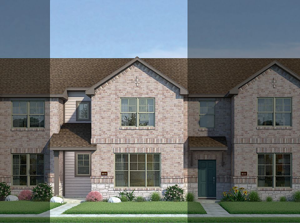 Bowie with Elevation 6B Stone Exterior 2023 Townhomes