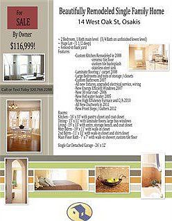 BeautIful newly remodeled in Osakis (Douglas County)