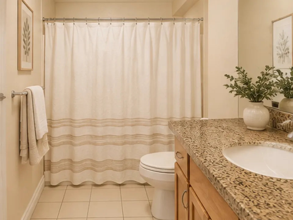 This is the primary bathroom.