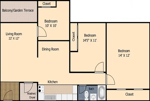 3 bedroom 1 bath 3 bedroom 1 bath