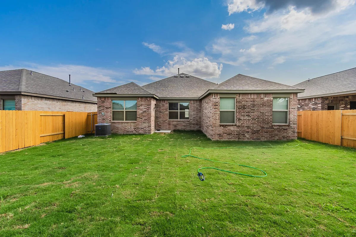 Backyard view - 136 Emma Dr
