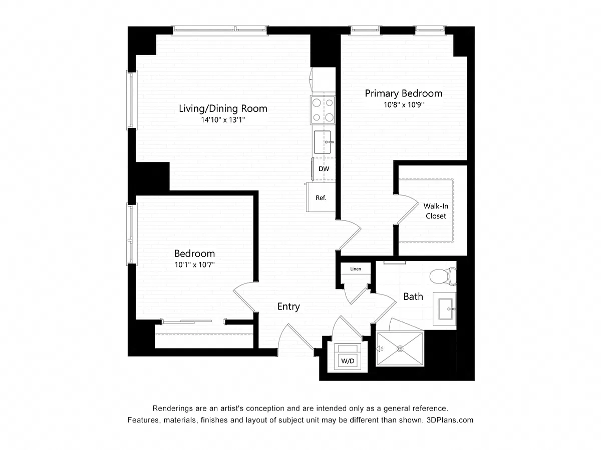 Floor plan C3 -Two Bedroom