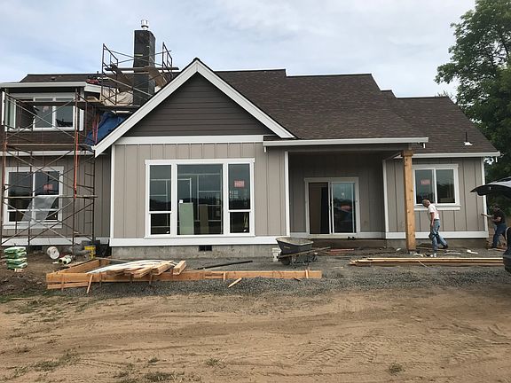 stone work on the chimney
