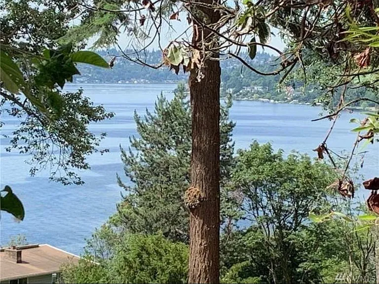 View of Lake WA from the house. The Master bedroom and loft also have beautiful views.