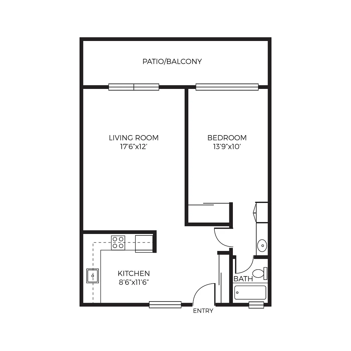 Floor plan 1X1