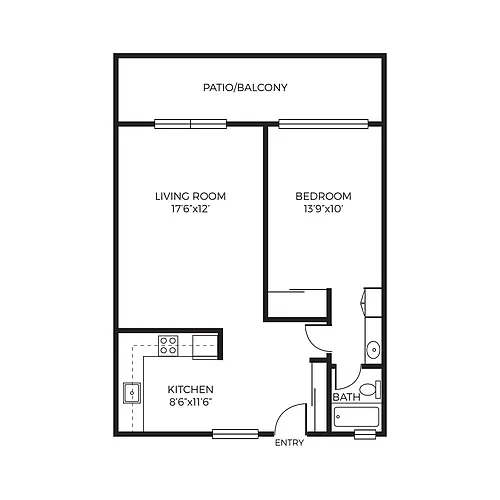 Floor plan 1X1