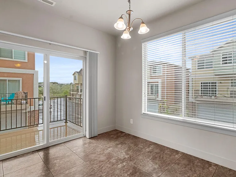 3 bedroom unit- Large windows around dinning room