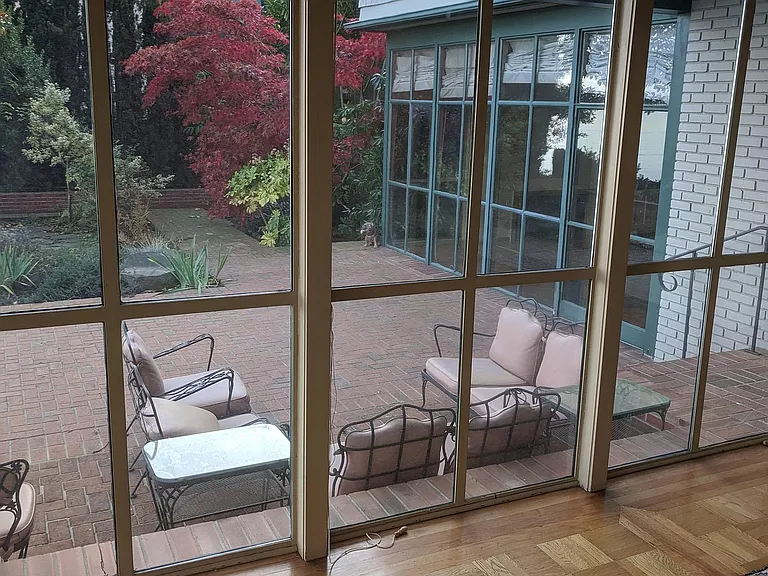 Dining room view to back garden