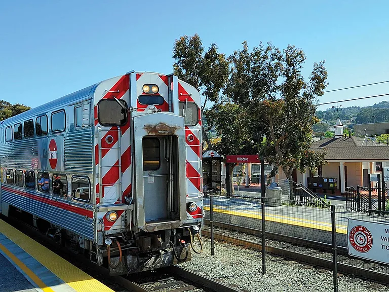 Cal Train station at the Hillsdale Shopping Center