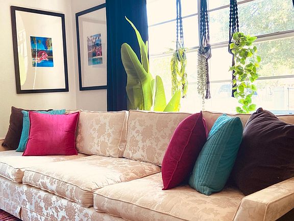 Vintage sofa - but this ain't your grandma's house