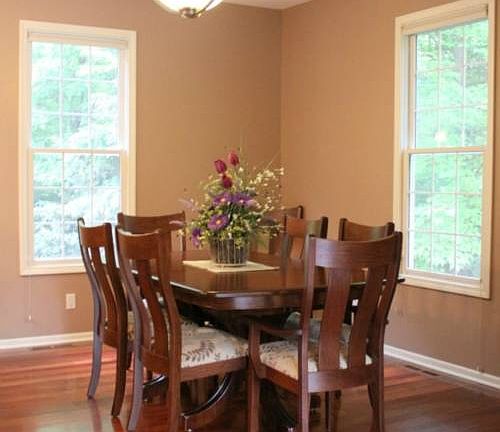 ...into the dining room...