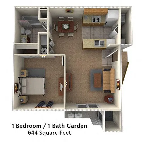Floor plan One Bedroom Flat