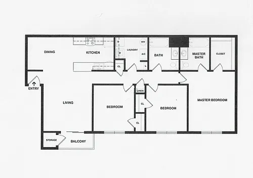 Floor plan The Riverboat