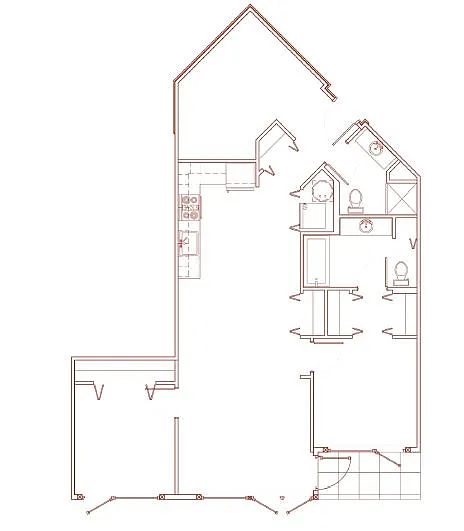 Floor plan 2x2 E Den