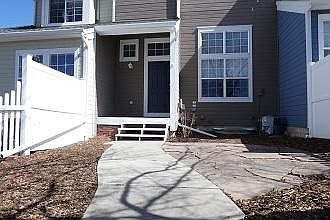 fenced yard