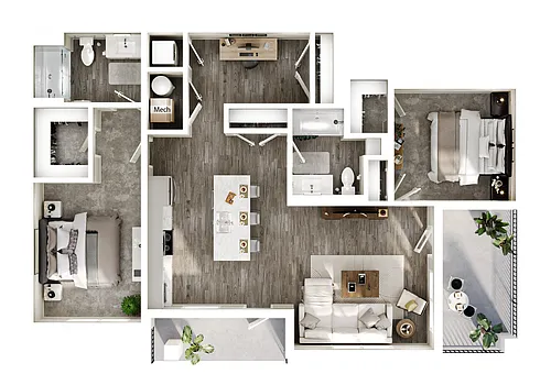 Floor plan The Oak