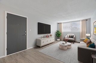 Example of the living room with furnishings