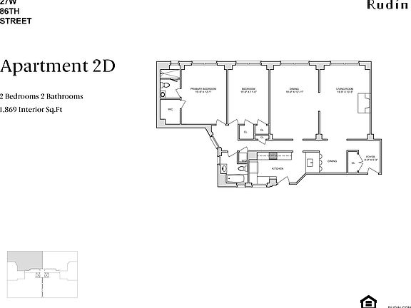 2nd image of 27 W 86th St #2D