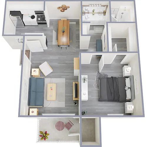 Floor plan A1 - Renovated