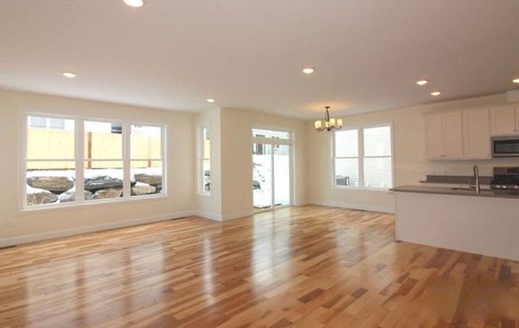 Open plan LR and dining area