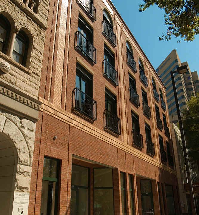 Exterior of condo building