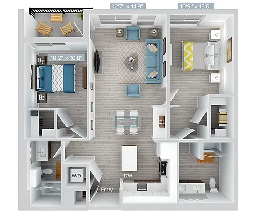 Floor plan B15-1077SF-B2-2