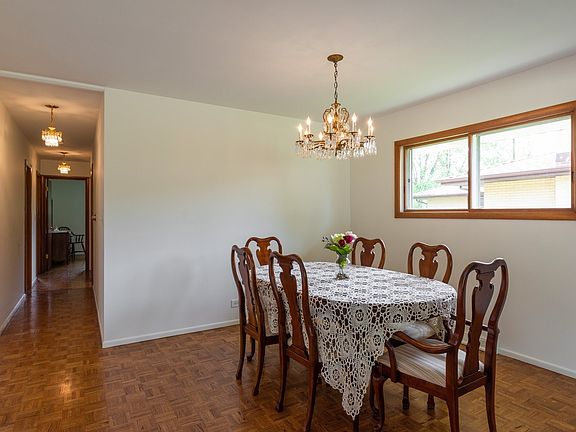 Plenty of space in the dining room to extend the table for all your family and guests.