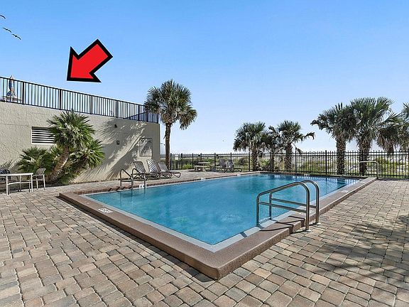 This is your deck overlooking the pool.