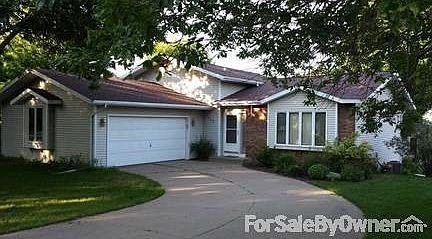 Front angle shot - New Roof,cement drive
						:
						Many mature trees, beautiful curved cement driveway to 2.5 car garage.