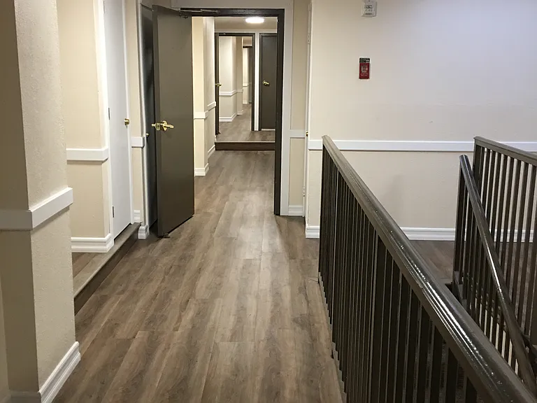 Building interior hallway