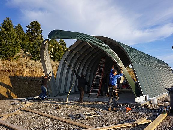 4-car garage going up