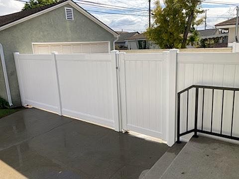 New Back Yard Fence.