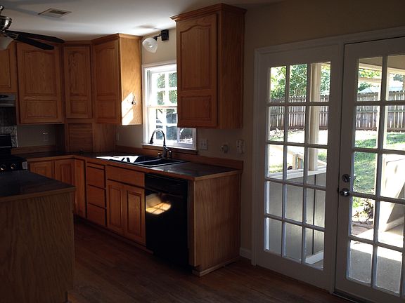 Doors to back covered area