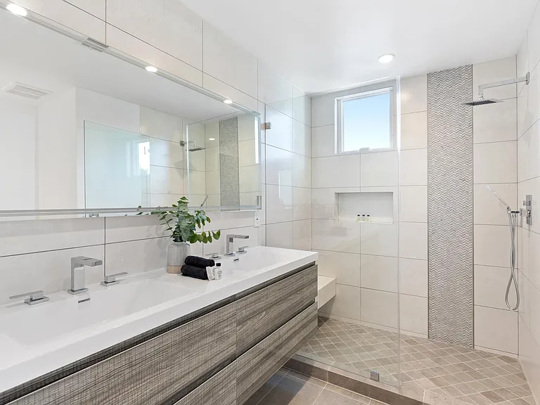 Spa style master bathroom