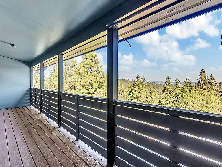 Private balcony deck & view