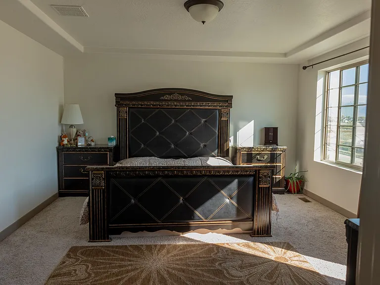 Master bedroom with king bed set