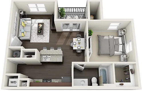 Floor plan 1 Bedroom