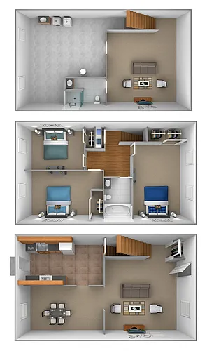 Floor plan 3 Bedroom 2 Bathroom