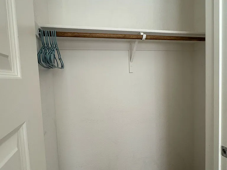 First floor bedroom private closet
