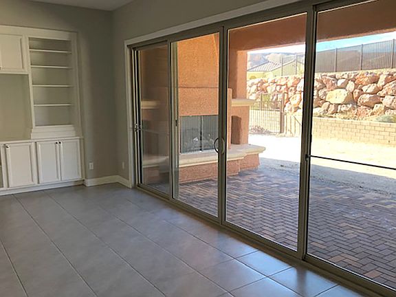 Covered Porch with Exterior Fireplace