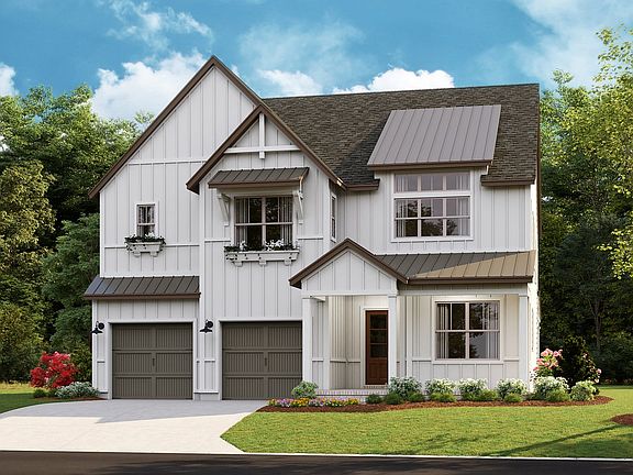 Newport II H - Modern Farmhouse 2-Car Front Load Garage Note Renderings may show optional featu