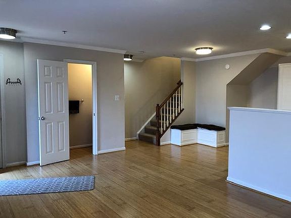 built in bench seating with storage in Dining area.