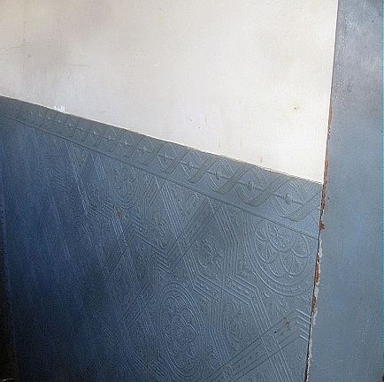 Hallway Lincrusta wallpaper