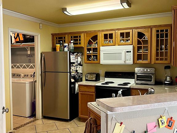 Kitchen and laundry room