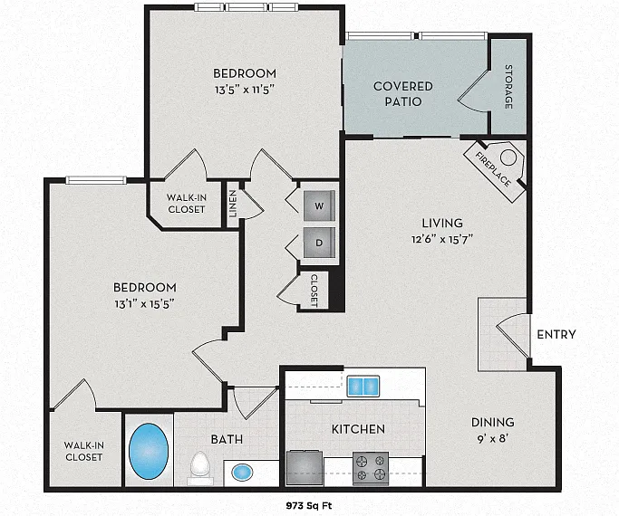 Floor plan Sequoia - A2 Income Restricted