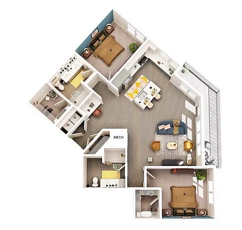 Floor plan B6