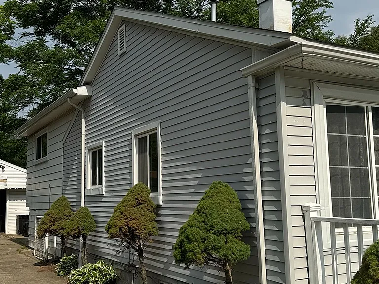 Driveway and south side