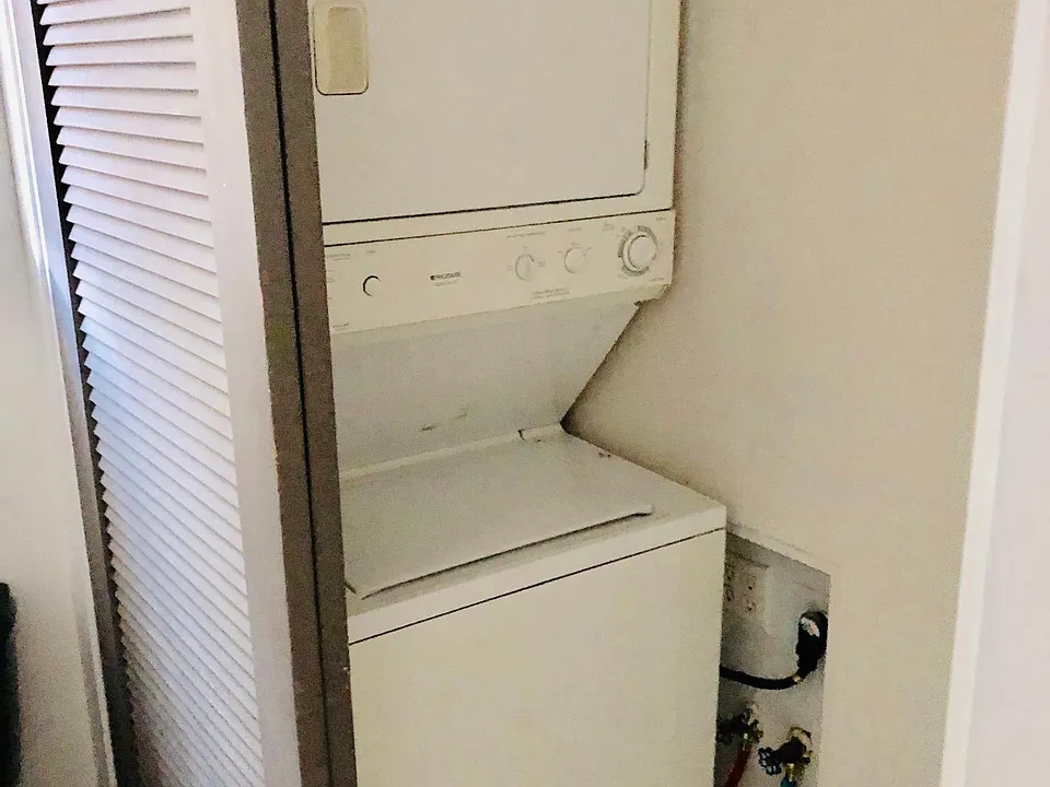 Washer and dryer in unit