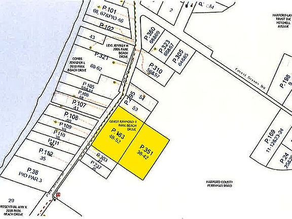 Subject property highlighted